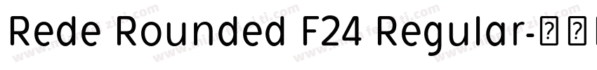 Rede Rounded F24 Regular字体转换
